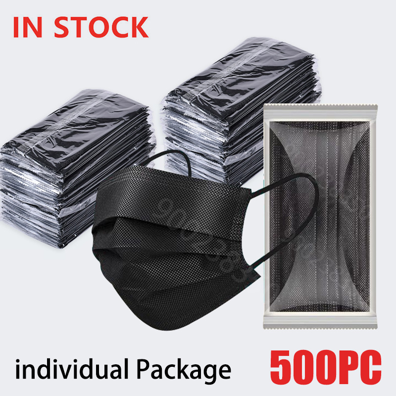 Disposable Surgical Mask - 10-500Pcs Adults Mask Disposable Individual Separate