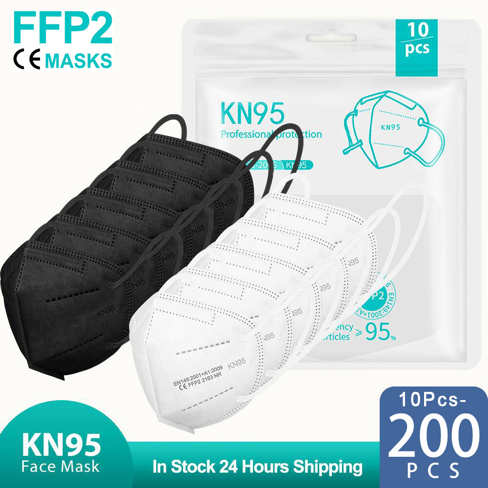 10-200PCS Mascarillas FPP2 Bla - огляд і ціна Disposable Surgical Mask