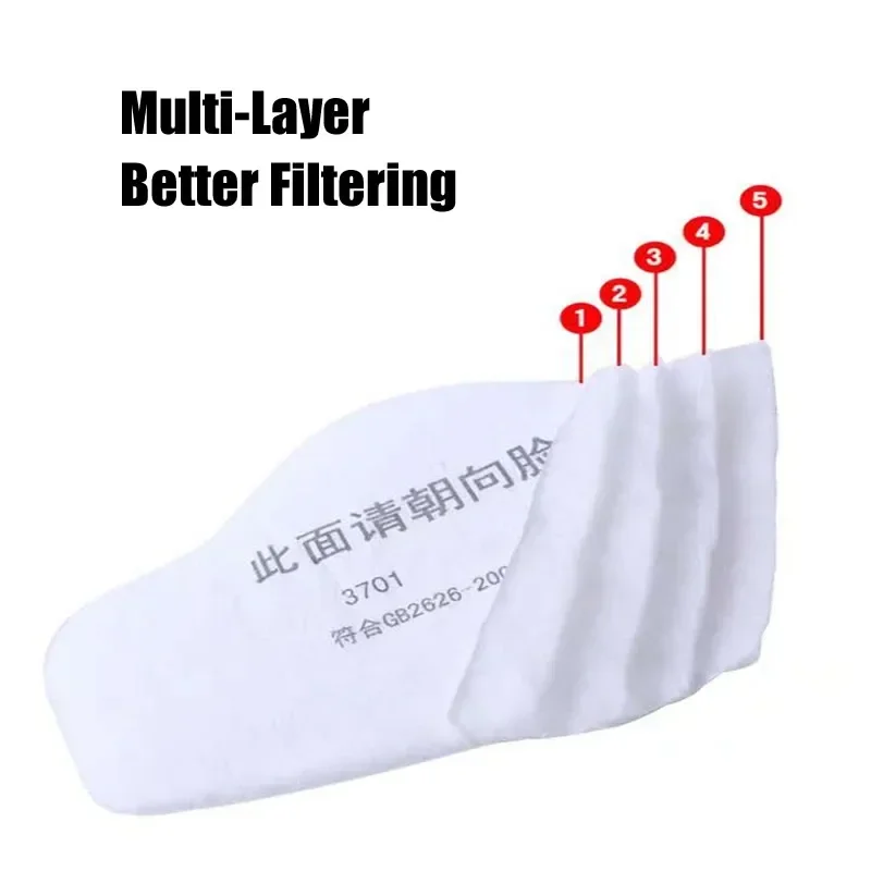 3701 Particle Cotton Filter Fo - огляд і ціна Dust Mask Construction