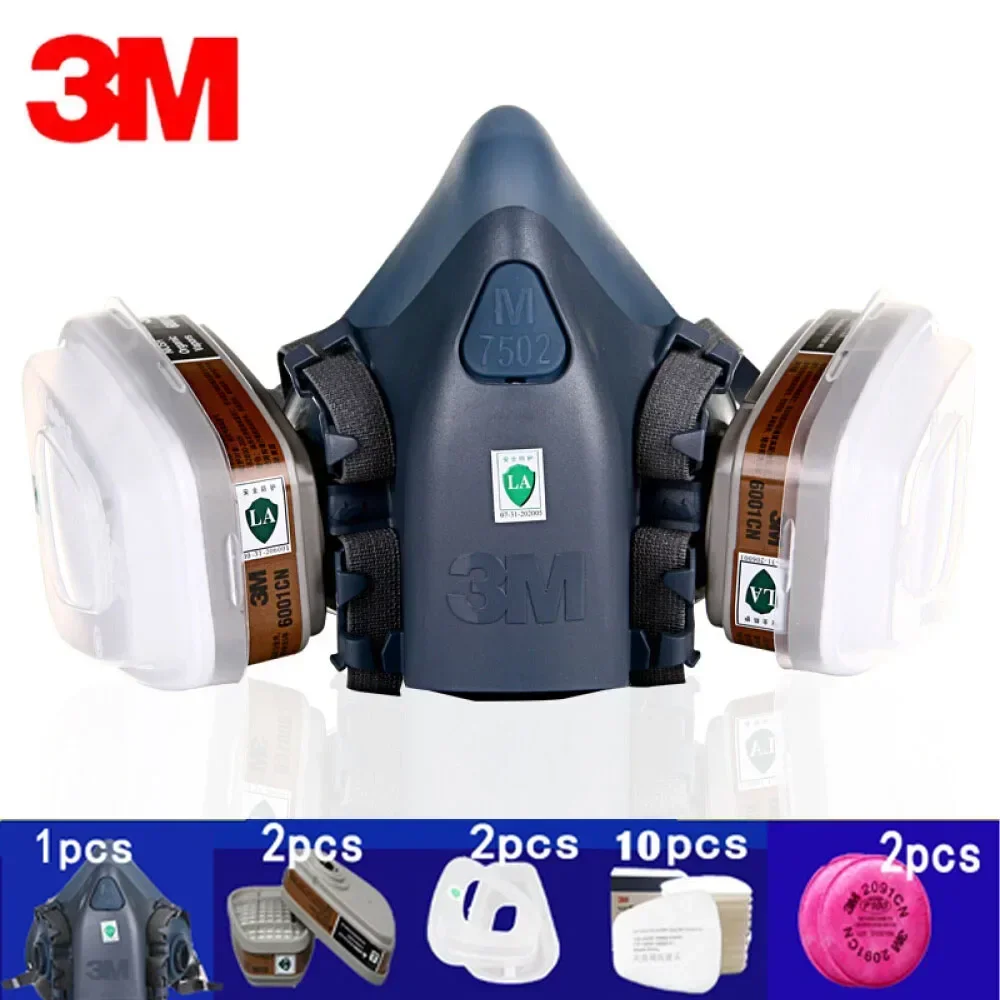 3M 7502 Respirator Mask  Prote - огляд і ціна Dust Mask Construction