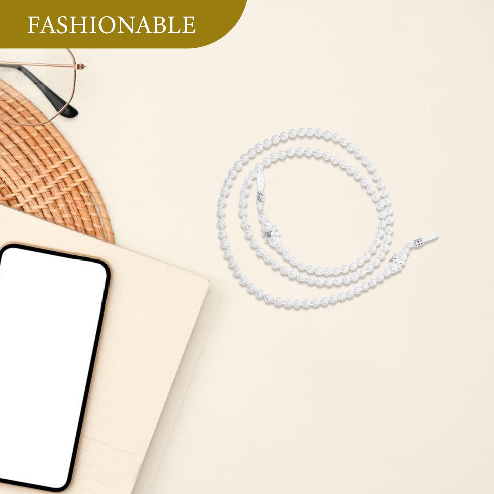 Elegant Pearl Eyeglass Cord fo - огляд і ціна Mask Chain Holder