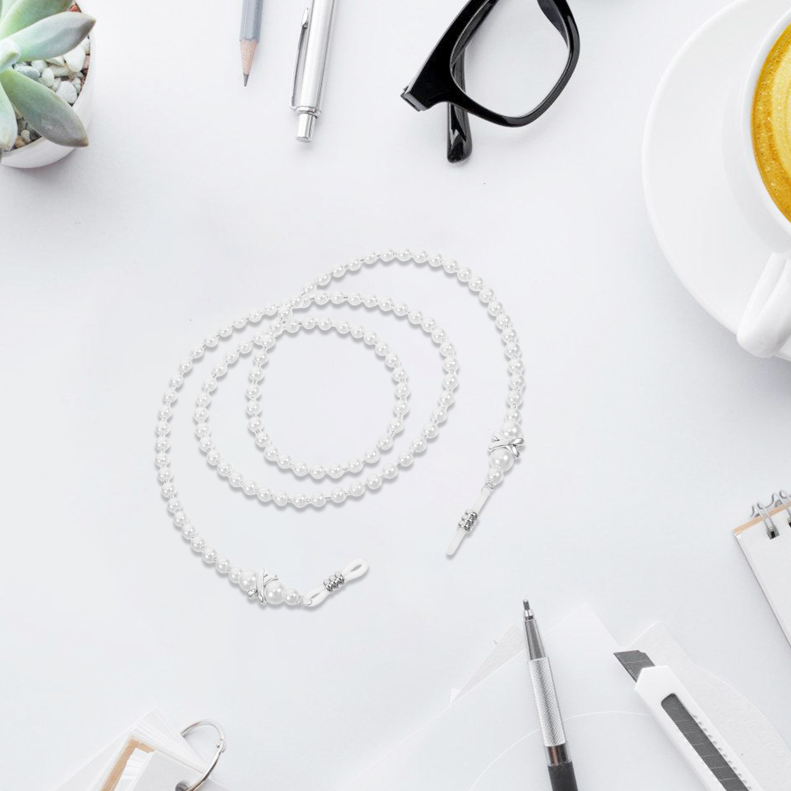 Elegant Pearl Eyeglass Cord fo - огляд і ціна Mask Chain Holder